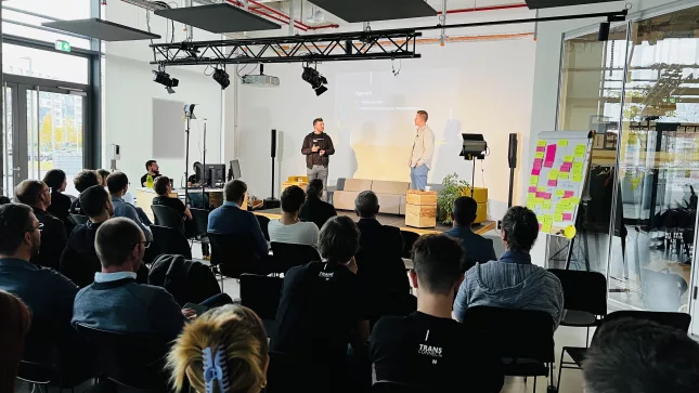 Bild vom Vortrag der Firma WälzlagerTechnik GmbH beim TRANSCONNECT Tag 2023